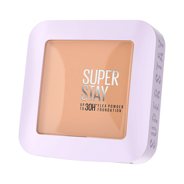 New York Super Stay Flex Powder Foundation Compact, 330, Full Coverage, 30H Full Coverage, Perfect for Oily Skin, Waterproof & Sweatproof - 9 gm