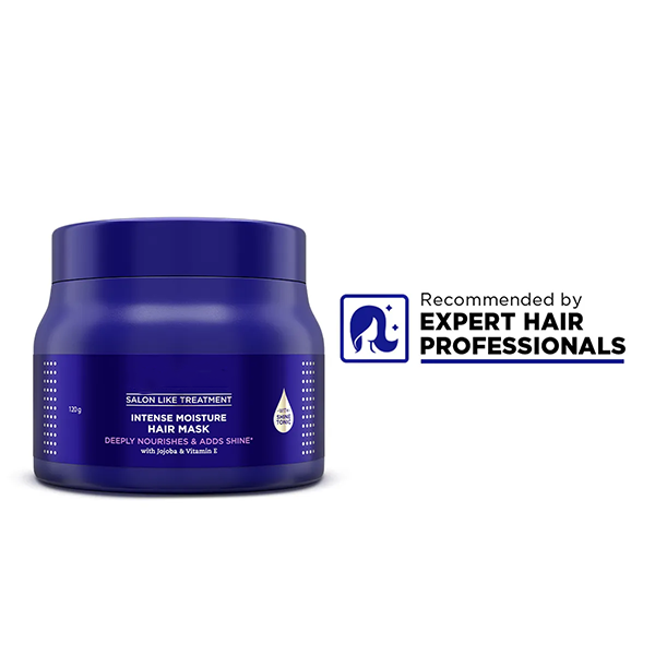Intense Moisture Hair Mask with Jojoba Oil & Vitamin E for Nourished & Shiny Hair (120 gm)